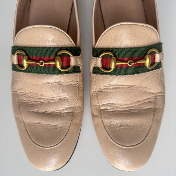 Gucci brixton horsebit & web convertible loafer in skin rose - Picture 3 of 15